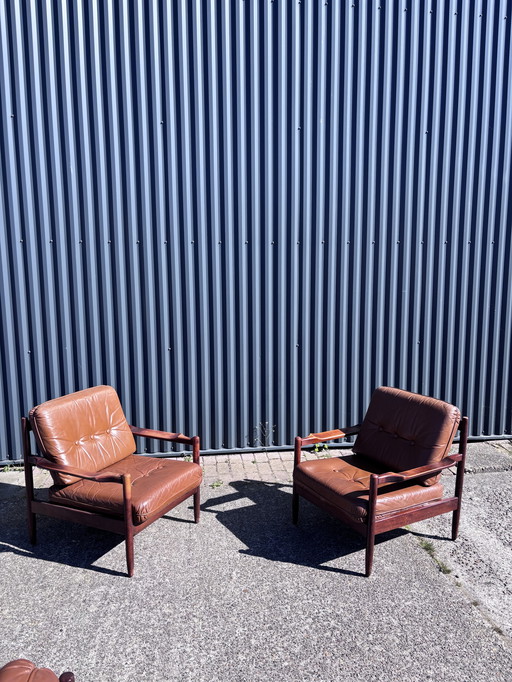 2 x Fauteuil Vintage Easy Chair Fauteuil