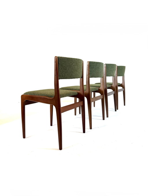4x restored Danish dining chair '60