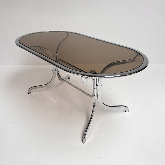 Image 1 of Glass dining table by Gastone Rinaldi for Rima, 1970s