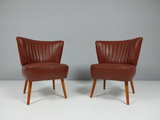 2 Vintage-Cocktailstühle, 1960er Jahre