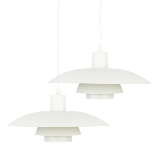 Paar van 2 Deense vintage hanglampen van Poul Henningsen, Louis Poulsen, 1966