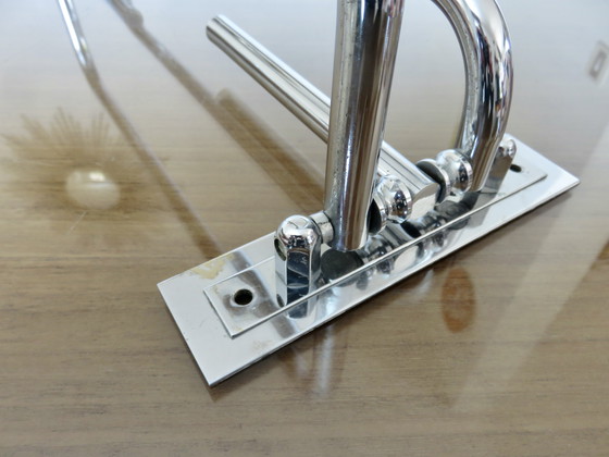 Image 1 of Portasciugamani Art Déco in ottone cromato, anni '30-'40, Francia 