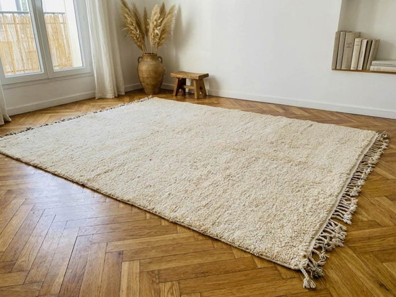 Handgefertigter einfacher Berber-Teppich aus Naturwolle 200/300cm – Teppiche & Läufer, Wool (photo 2 of 7)