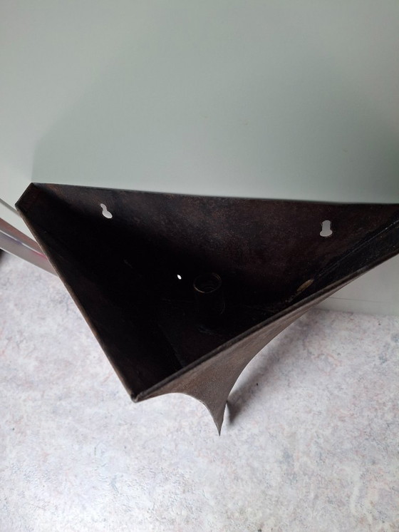 Image 1 of 6 metalen art deco wandlampen