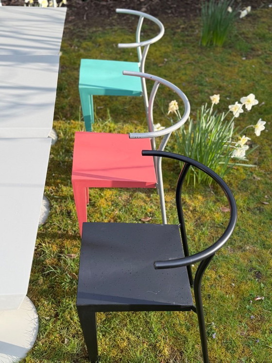 Image 1 of Kartell 8 Dr Glob Stühle & 3 Tische Design Philippe Starck