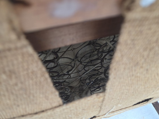 Image 1 of 1960s Danish Vintage Armchair, Green Furniture Velour, Ash Wood Legs