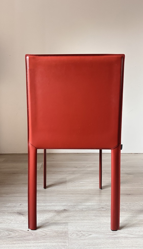 6x Kristalia Slim Design Esszimmerstühle – Leather (photo 5 of 13)
