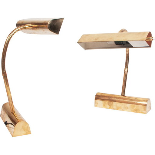 Pair of Danish vintage piano lamps, 1960s