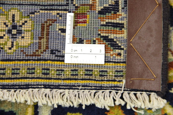 Image 1 of Original Perserteppich Keschan,Kashan Blau 330 x 234 cm Top Zustand Klassik Alt