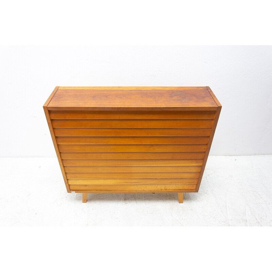 Image 1 of Vintage chest of drawers in oak wood and beech wood, Czechoslovakia 1960