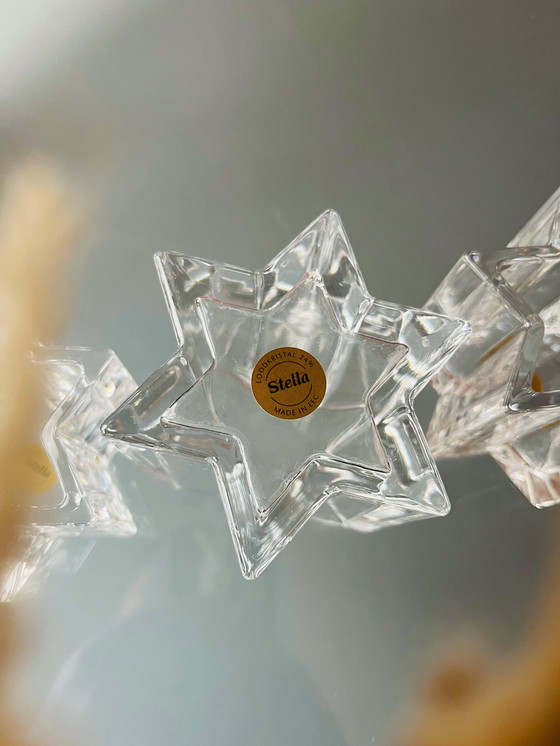 Image 1 of 🤍KRISTALLEN STERVORMIGE KANDELAARS  STELLA🤍