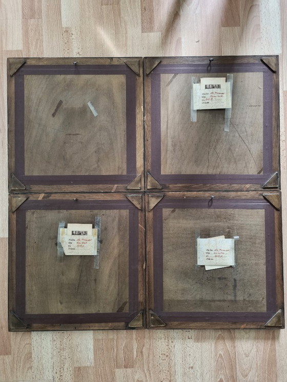 Set of 4 Wall Pictures: The Four Seasons (after Joos de Momper) – Decorative Objects, Wood (photo 6 of 9)