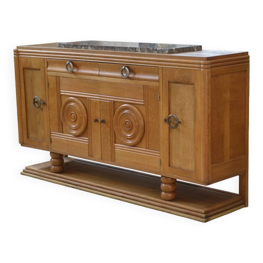 Oak buffet in the style of Charles Dudouyt, 1930s.
