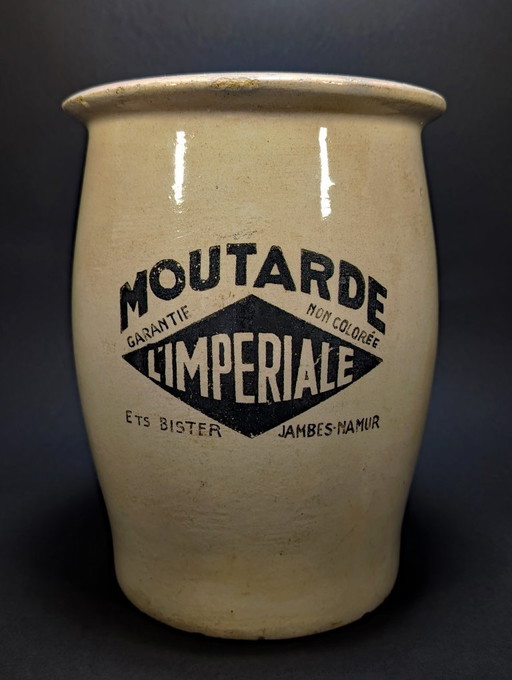 Grote mosterdpot van Bister 1930 (België) – decoratieve objecten, Ceramic