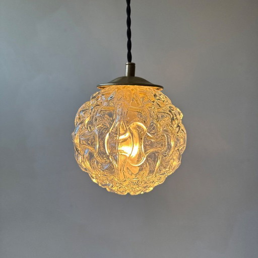 SET OF 3 VINTAGE ROUND HANGING LAMPS