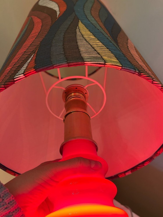 Image 1 of Doria Lighting - Opal glass lamp with internal lighting and modern shade