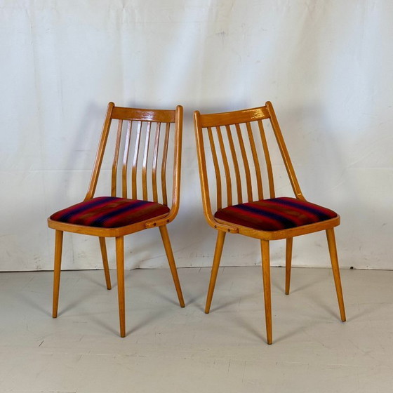 Image 1 of Satz von 4 ungarischen Esszimmerstühlen von Gabriel Frigyes, 1960er Jahre