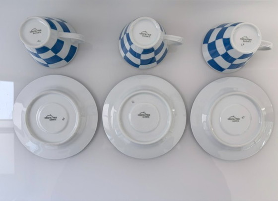 Vintage Kronester Bavaria cup and saucer 80s set of 3, Bavaria Kronester, Crockery, Porcelain, White (photo 9 of 9)