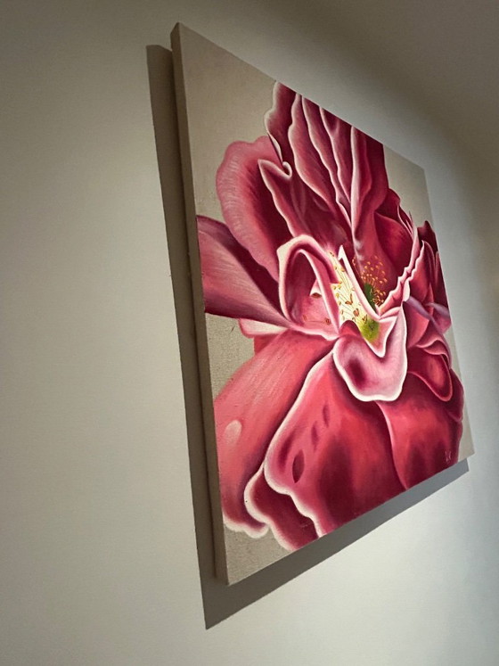 Image 1 of peinture contemporaine " fleur " 