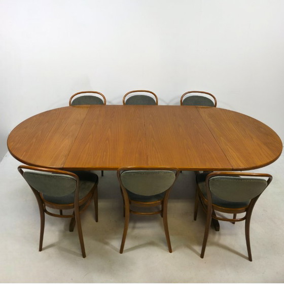 Image 1 of Thonet Dining Room Set 1970s. Extendable table & 6 chairs