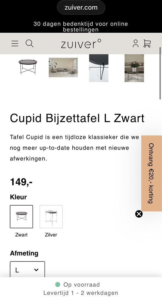 Image 1 of ZUIVER - Cupid side tables - 5 pieces