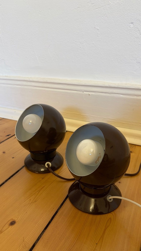 Vintage Eyeball Lamp Space Age by ABO Randers – Table lamps, Metal (photo 9 of 9)