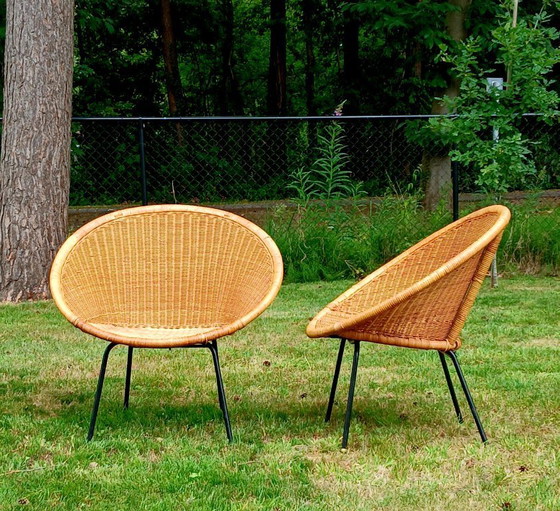 Image 1 of 2 Pitriet Fauteuils/Wicker chairs