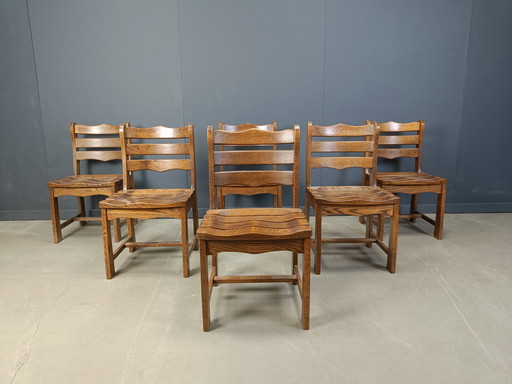 Vintage Brutalist Dining Chairs, 1960s