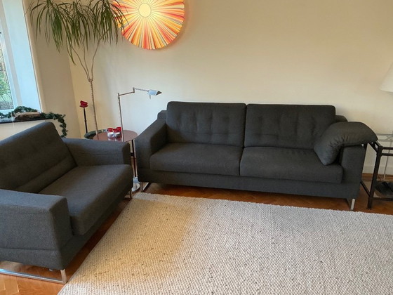 Image 1 of Leolux Sofa und Leolux Zweisitzer