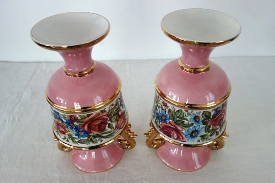 Paire de vases italien en céramique années 50 – le tre torri, Ceramic (photo 11 of 14)