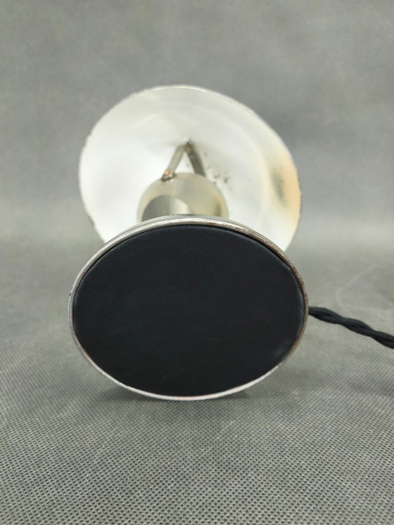 Image 1 of Bauhaus Chrome Table Lamp with Adjustable Shade, 1930s