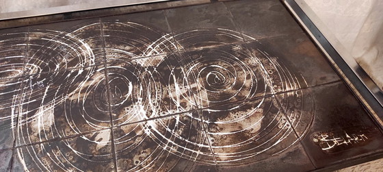 Image 1 of Couchtisch aus Keramik und Metall, signiert Belarti – 1960er/70er Jahre