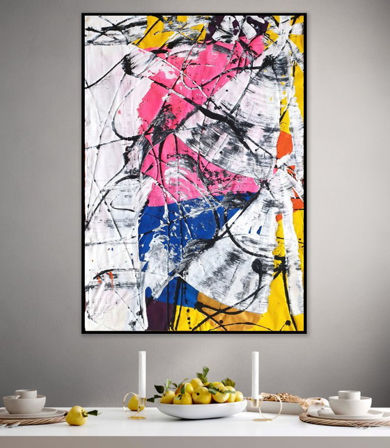 Jürgen Angeler - El bailarín rosa - XXL – Pinturas y dibujos, Canvas (photo 22 of 23)