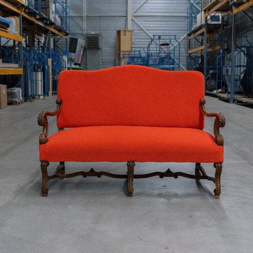 Reupholstered Antique Sofa