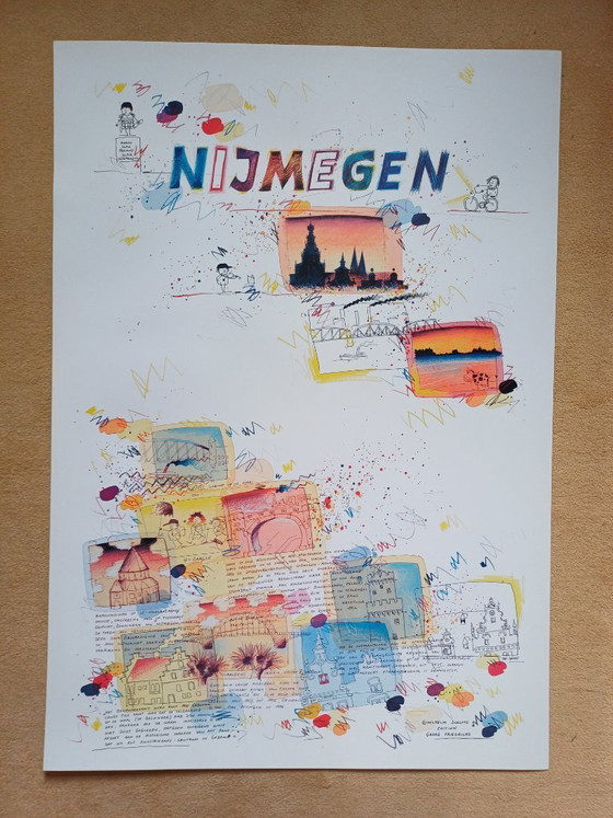 Image 1 of Grande lithographie "Nimègue" de Wilhelm Schlote