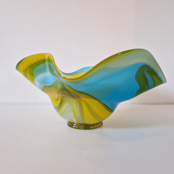 Image 1 of Portafrutta vintage in vetro Goldan Talast