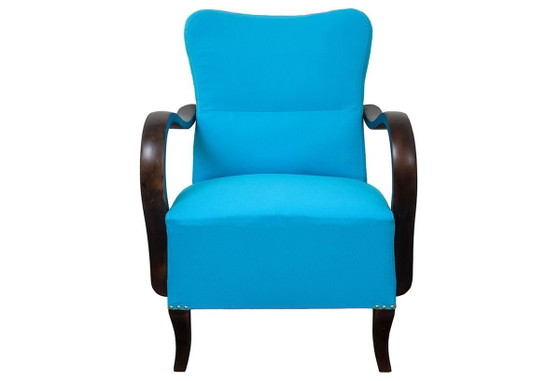 Ensemble de Fauteuils Art Déco Bleus, années 1920 – Art Deco (photo 6 of 9)