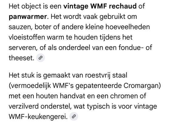 Image 1 of Scalda pentole vintage WMF