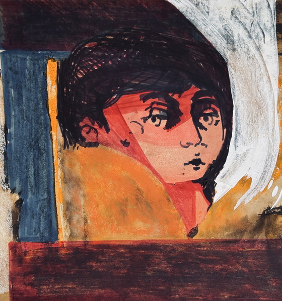 Image 1 of Robert Detheux, un bellissimo dipinto del 1962