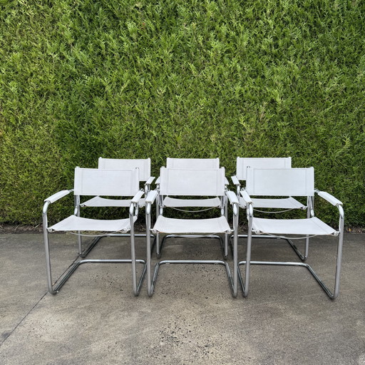 Sillas de oficina cromadas vintage