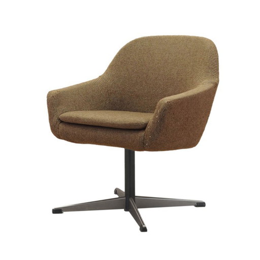Fauteuil marron, design danois, années 1970, fabrication : Danemark