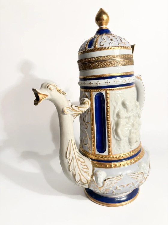 Capodimonte Porcelain Teapot, Bronze and Pure Gold, Late 19th Century – Table accessories (photo 9 of 16)