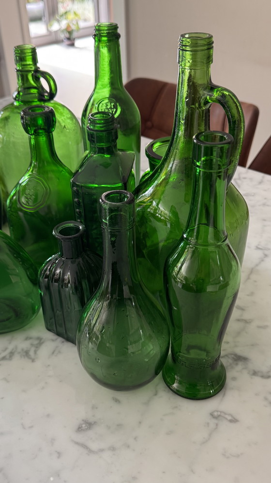 Image 1 of 13 Green Glass Eye-Catchers