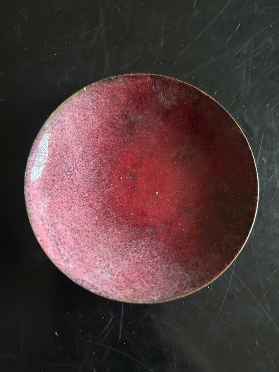 Image 1 of 5 enameled copper bowls
