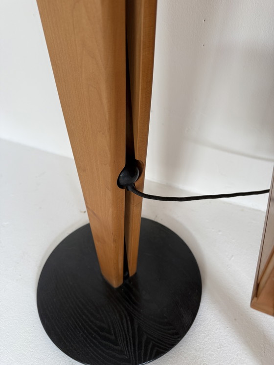 Image 1 of Vintage alder fishing rod lamp, Domus ‘80