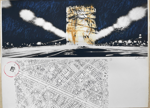 Christo - Project for the Arc de Triomphe, Paris - Packed building