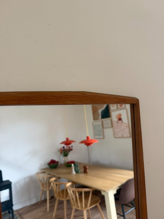 Image 1 of Miroir vintage danois Jansen Spelje en teck - Miroir du milieu du siècle