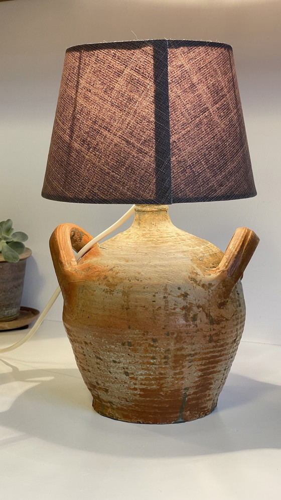Image 1 of Vintage French Pottery Lamp
