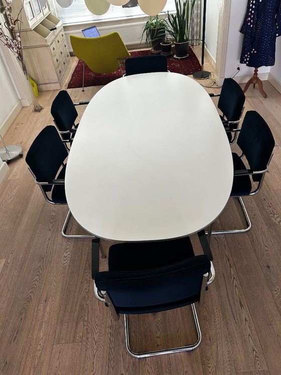 Fritz Hansen Dining Table – Metal, lamine (photo 5 of 7)