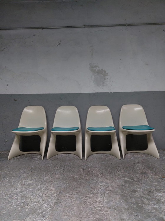 4 chaises Casalino vintage de style Space Age, conçues par Alexander Begge pour Casala. (photo 17 of 33)